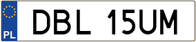 Truck License Plate